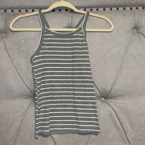 Rue21 grey stripped tank top